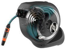 Gardena Wall-Mounted Hose Box Rollup M 20 m: Flexible Watering for Medium-Sized Gardens, Swivel Hose Reel, with Wall Bracket, System Parts and Nozzle, Including 20 m Gardena Hose (18612-20)