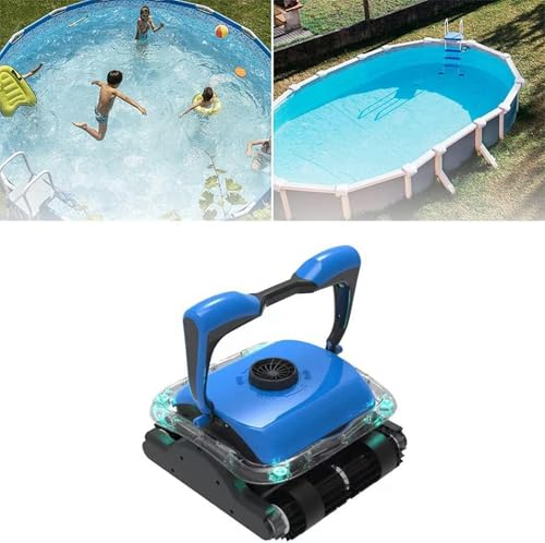 Automatic Swimming Pool Cleaner, Robot Vacuum Cleaner With Climbing Wall Swimming Pool, Two Larger Filter Baskets And 50 Foot Floating Cable, Easy To Clean The Swimming Pool On The Ground/floor