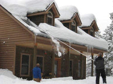 MinnSnowta Dynamo Snow Roof Rake with Extra 6' Pole (Bundle, 2 Items)