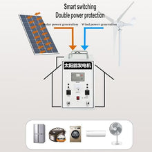800W Solar Generator + 400W Wind Turbine Hybrid Power System – Off-Grid Wind & Solar Complete Kit, 220V Output, All-in-One Renewable Energy Solution For Remote Use