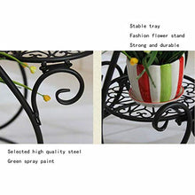 MIIKHI Plant Stands,I Flower Stand,Indoor Balcony Multi Storey Floor Standing Flower Pot Shelves Living Room Shelfnishings/Black