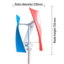 HENGJINGTR 5000W DC 12V-48V Wind Generator Kit with 3 Blade Windmill Generator Spiral Vertical Wind Turbine,Solar and Wind Power Parts and Accessories,48v