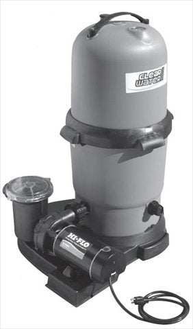 Waterway 520-5107-6S Clearwater II Above Ground Pool Cartridge Filter with 1 HP Pump