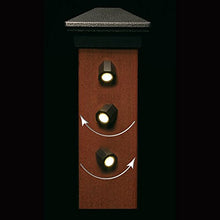 DEKOR Directional LED Light for Deck Rails Fence Posts Low Voltage Indoor Outdoor Lighting (Antique Metal Black, Indoor Light Kit)