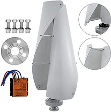 AISINILALAO 12000W Vertical Spiral Wind Power Turbine Generator+ 110V/220V Vertical Wind Generat Kit Free Energy Altern with Mppt Controller for Home Use,24v