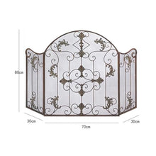 Fireplace Screen Warm American Rural Style Fireplace Screen Built-in Iron Frame Fireplace Screen for Living Room Fireplace Screen