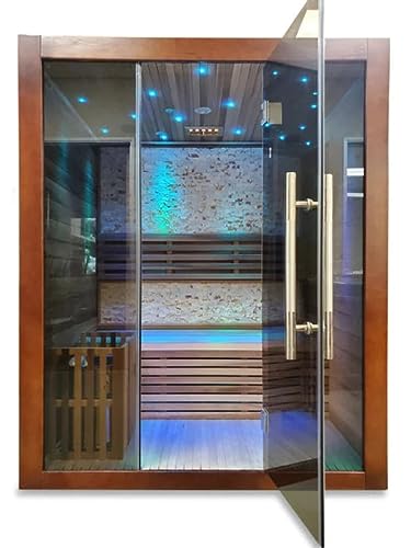 HEALTH AND MED.COM Traditional Wet/Dry Swedish Steam Sauna Wood