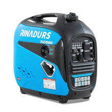 2200W Portable Inverter Generator, Fuel Efficient Gas Powered Generator with CO Sensor, Parallel Ready, Lightweight Power for Camping, Tailgating, Outdoor Use and Emergency Backup by RINADURS