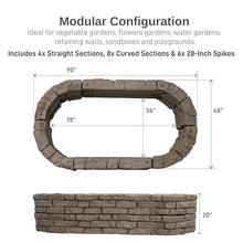 RTS Home Accents Rock Lock Raised Garden Bed Kit 96" Oval