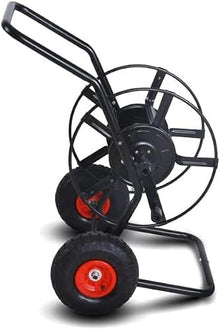 JTYMZYY hosepipes for Garden on Reel Large Garden Hose Reel Cart, Heavy Duty Steel Hose Reel, 2-Wheel Design, Outside Water Pipe Rack for Planting Agricultural Irrigation Water Pipe Rack Winding Tool