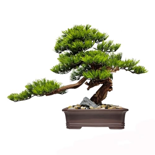 MVUYO Simulated Plant Bonsai Potted Plant Pine Tree Flower Ware Home Decoration Living Room Decoration and Decorations