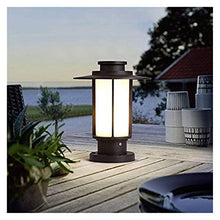 ALDEPO Courtyard Light Column Waterproof Outdoor Pillar Light Fence Courtyard Landscape Lighting Fixture Street Community Patio Garden Lantern