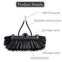 Cleaning Brush Water Supply Pole Kit, Window and Solar Cleaning Pole with Water Supply Retractable Brush/Brush Window and Solar Panel Cleaning Tool ()