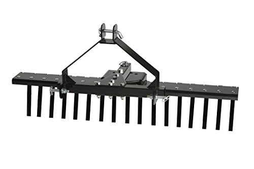 MotoAlliance Impact Implements CAT-0 3 Piece Agricultural Kit - Landscape Rake, Box Scraper, Disc Plow Black