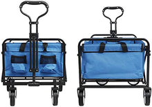 Outdoor Utility Wagon Garden Troey Carts Folding Garden Beach ping Camping Cart Foldable Wagon Troey (Color : Black Size : One Szie)