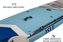 ISLE Surf and SUP Sportsman Inflatable Fishing Stand Up Paddle Board Aqua/Navy