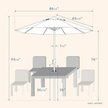 California Umbrella 12-Year Protection 7.5-Ft Outdoor Patio Umbrella, Sunbrella Fade-Resistant Fabric, Auto-Tilt, Heavy Duty Aluminum Frame, 8 Reinforced Ribs for Pool or Deck, Black Pole, Gateway Mist