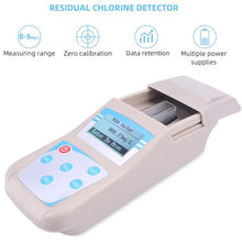 Wsexyy Digital Chlorine & PH Tester, 0-5.00mg/L Residual Chlorine Detector, 10 Data Storage, with Suitcase, for Swimming Pool, Spa Center
