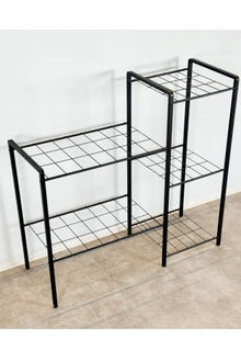 SODEF Metal Plant Stand Shelf Rack for Home and Office Decor, Modern Design, 5-Tier, Black - 38.6 in Height - Black