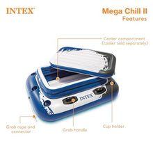 Intex 26325EH Ultra XTR 16ft x 48in Above Ground Swimming Pool Set with Sand Filter Pump, Inflatable Lounge Pool Recliners (2-Pack) and Inflatable Beverage Cooler