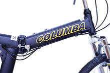 Columba Alloy Folding Bike 18 Speed Double Suspension Black 26 inch