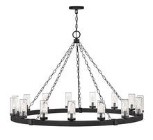 Hinkley Sawyer Extra Large Single Tier Pendant Light Black