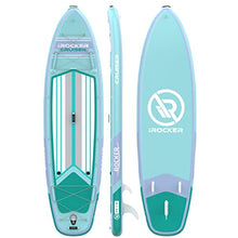 iROCKER Cruiser Inflatable Stand Up Paddle Board Aqua