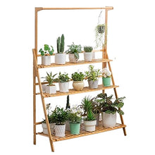 Hanging Plant Stand 2 Tier Ladder Flower Indoor Plant Trellis Wood Flowerpot Stand For Multiple Pot Plant Shelf For Window Balcony Living Room Ladder Frame Moisture-proof Flower Display Rack