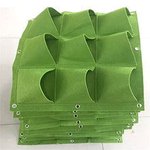 BBYYDS 9 Pockets Vertical Wall Hanging Planting Bags Garden Planter Non-Woven Fabrics Grow Flowerpot Balcony Decoration