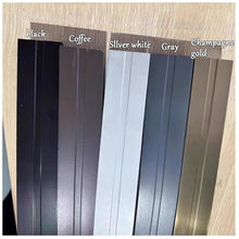 LWJQRSP Aluminum Polycarbonate Door Canopy Awning with Carbon Steel Brackets, Weather-Resistant Balcony Sunshade, Black 130x380cm/51x150in - Outdoor Protection Solution