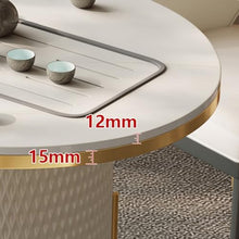 LICONG-2019 Tea Table Smart Mobile Tea Table, Automatically Boil Water Tea Cart with Hidden Compartment for Living Room Office Side Table(Gris)