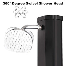 Xoiasth Outdoor Shower Portable Solar Outdoor Shower | 360° Swivel Head | Foot Washer Tap | Home | Garden | Outdoor | Freestanding Swimming Pool Spa Shower | Camping Shower