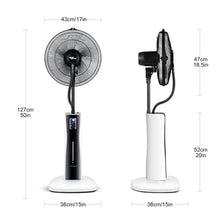 WNGJZZYC Oscillating Outdoor Fan with Misting, 3 Modes Oscillating Fans with Touch Control and Remote Control, 75W, 12H Timers, 2L Large Water Tank, for Home and Office