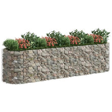 Gabion Raised Bed Galvanized Iron 157.5"x39.4"x39.4" for Outdoor Plants White Black Other