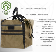Xtreme Sight Line ~ AQUA G CUBƎ 50 Waterproof Faraday Bag + LITE Faraday Bag Combo for Small to Medium Generators and Electronics ~ Protects Against EMP/CME/EMF/RF ~ Coyote Brown Combo