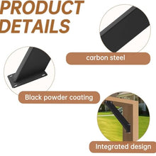 LQSYBHD 45 Degree Angle Support Bracket,Pergola Bracket Kit,Pergola Accessory,45 Degree Angle Bracket, Kit for Pergolas,Suitable for Gazebos, Terrace Pergolas, Cabins, etc.(Size:12pcs)