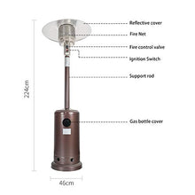 AIZYR Outdoor BBQ Grill Gas Patio Heater - Garden Camping Stove Heater with Tilt Switch Safety Easy to Install/Easy Control
