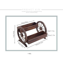 x3anggyt5 Planter Wooden Patio Garden Decorative Planting Pot Outdoor Balcony Solid Flower Box Multi-Layer Planter Stand Garden