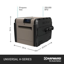 Hayward H-Series Propane Gas Pool Heater for Inground Pools 250,000 BTU
