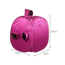 POGHDBXA Sauna Accessories, Portable Personal Sauna Tent, Foldable SPA, Mini Full Body Warming Tools with Fast Heating Double Zipper(Purple)