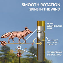 Good Directions Fox Weathervane, Pure Copper