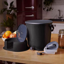 Garden Composter Bucket for Compost Bokashi Composting System for Indoor - Kitchen Compost Buckets with Tap and Airtight Lid, Practical Way to Collect All Rs