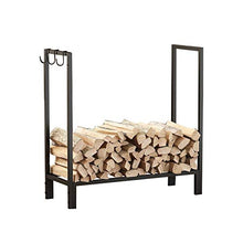 EliteBloom Fireplace Tool Rack Large Steel Firewood Racks Log Holder Wood Storage Holder Indoor Outdoor Kindling Holder Heavy Duty Wood Storage Firewood Rack