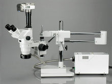 AmScope Digital Trinocular Stereo Zoom Microscope 0.67X-4.5X White