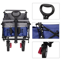 JSEIAJB Folding Garden Trolley Cart with Roof Wheels Brake Transport Metal Steel Trolley for Sun Protection Garden Camping