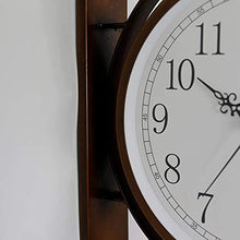 Outdoor Garden Wall Clock Wall Hanging Simple Metal Report Punctually for Garden Home Décor Wall Decoration
