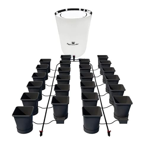 AutoPot 24Pot XL Self-Watering Hydroponic System with 6.6 Gal Pots and 105 Gal PRO FlexiTank Black