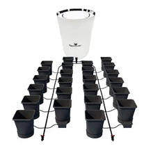 AutoPot 24Pot XL Self-Watering Hydroponic System with 6.6 Gal Pots and 105 Gal PRO FlexiTank Black