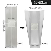 DYKWSWYX 50/100PCS Mushroom Grow Bags High Temperature PP Polypropylene 0.2μm Filter Breathable Garden Cultivation Bags(100PCS,390x500x0.06mm)