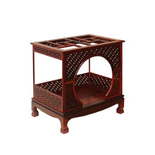 orientliving Chinese Rosewood Furniture Canopy Bed Miniature Display Brown